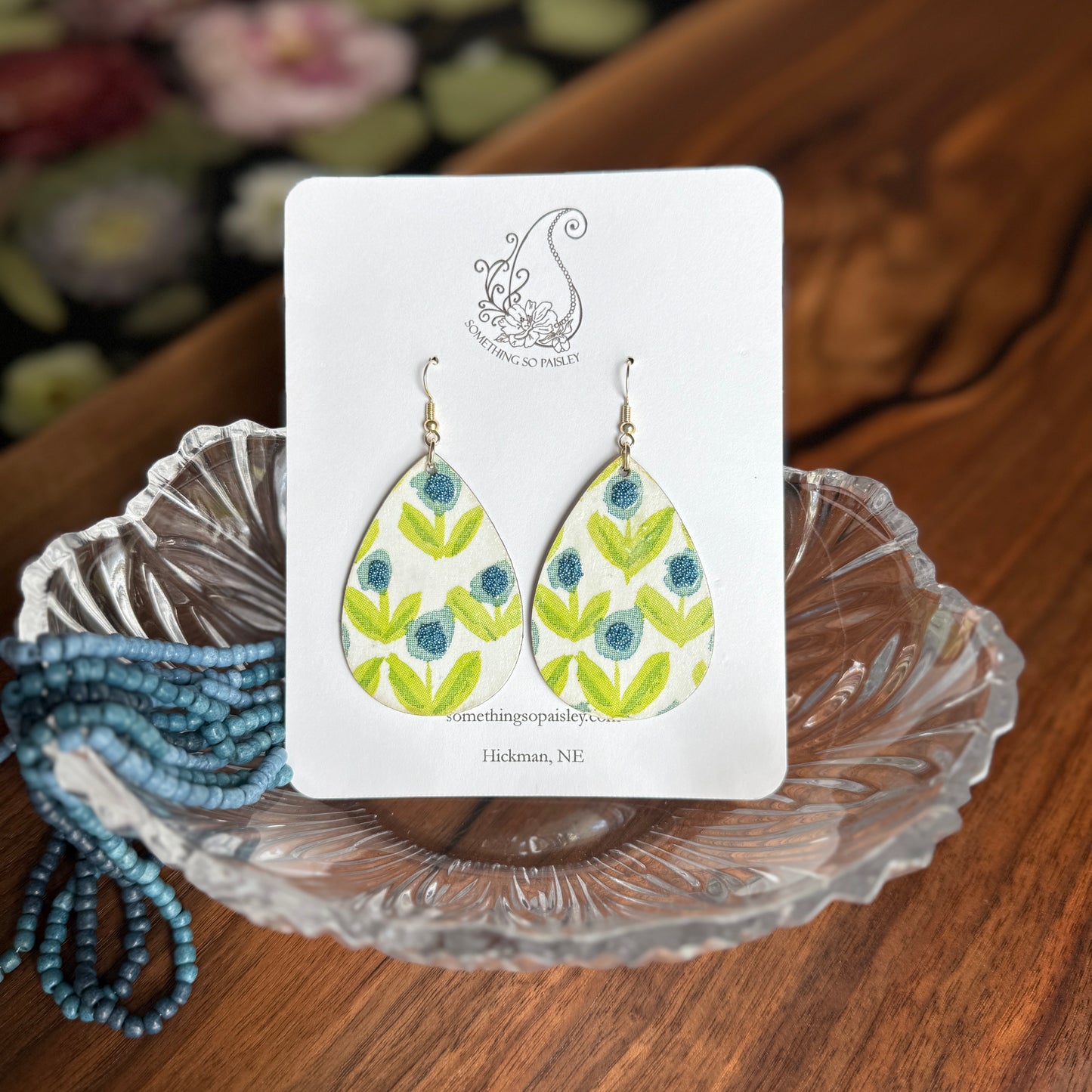 Blue Bloom Earrings