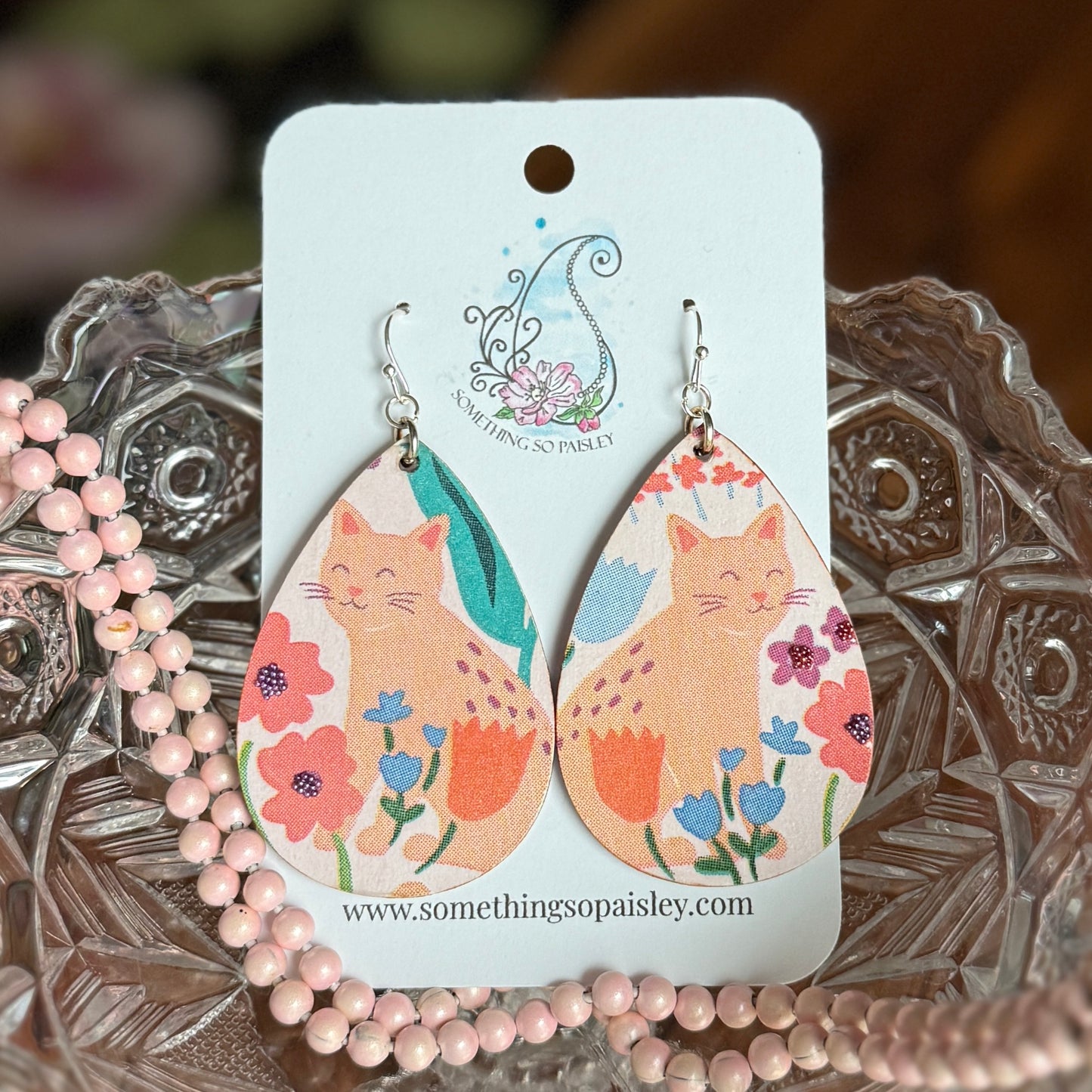 Purr-fect Teardrop Earrings