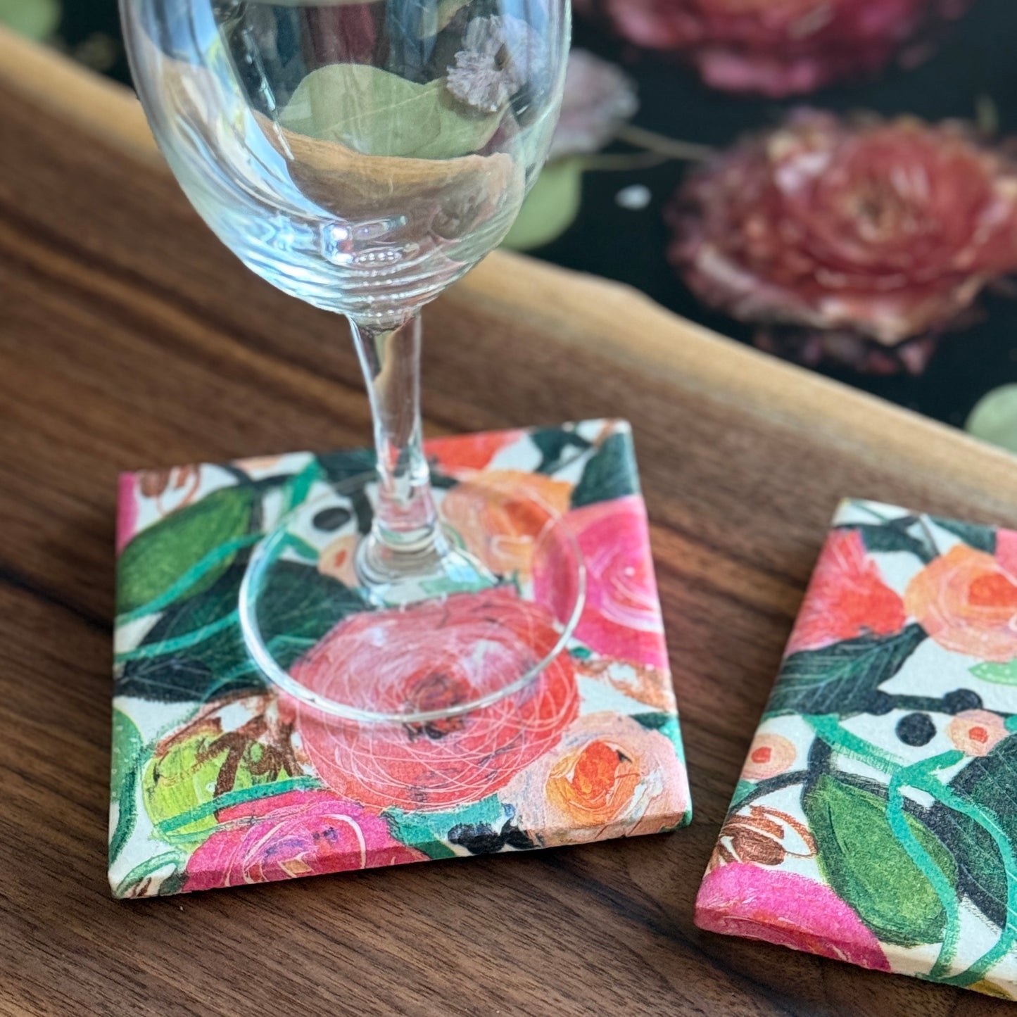 Floral Whimsy Coaster Set