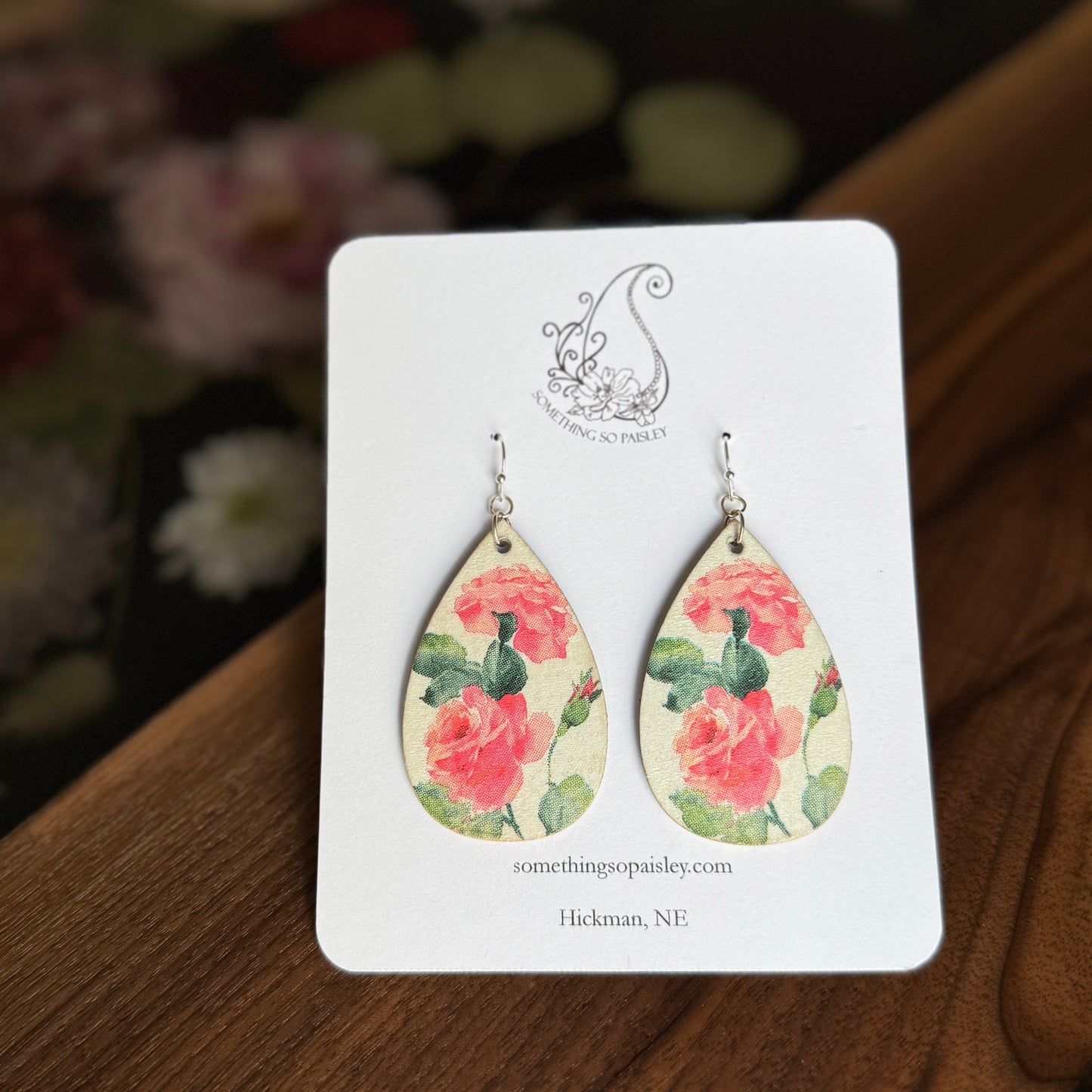 Vintage Rose Earrings
