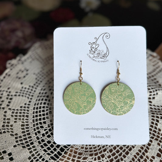 Dainty Gold Floral Earrings