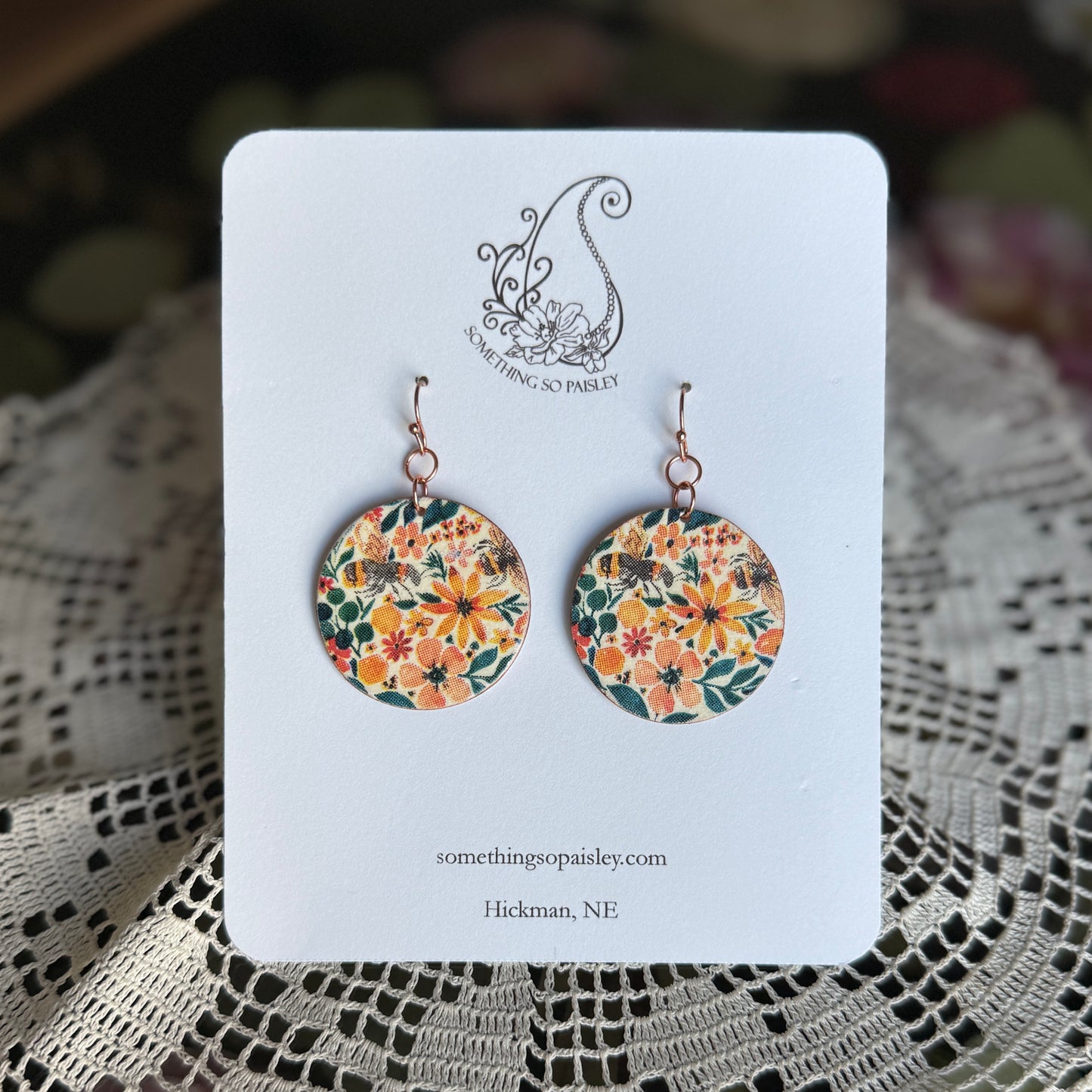 Bees & Blossoms Earrings