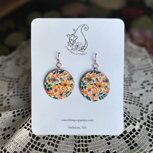 Bees & Blossoms Earrings