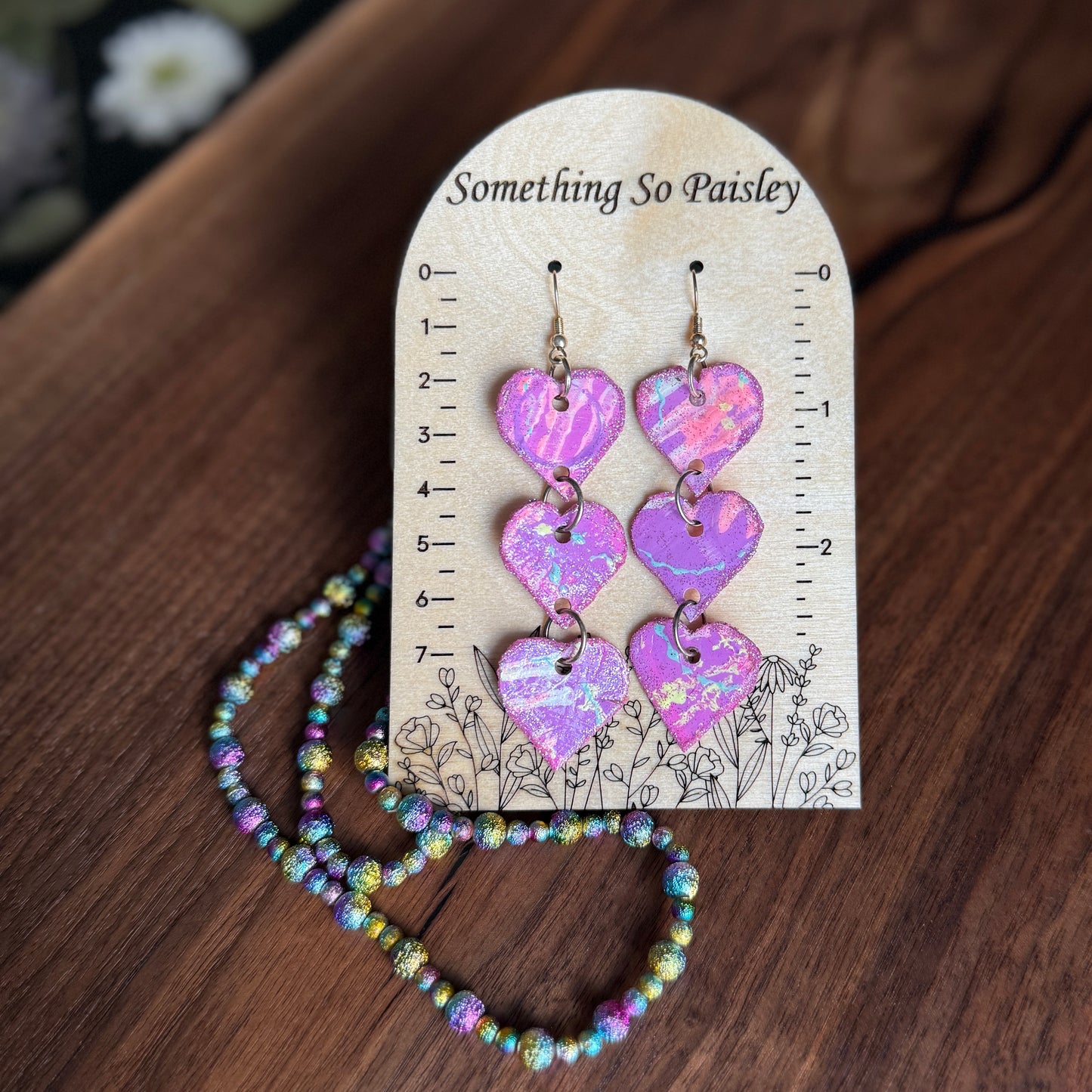 Linked Heart Earrings