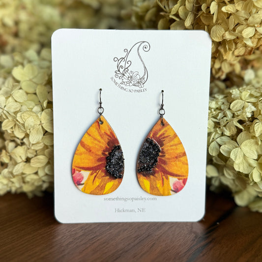 Sunny Sunflower Earrings