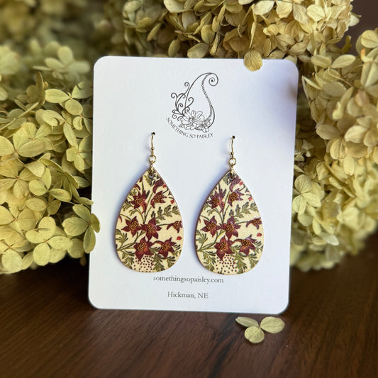 Rustic Floral Earrings