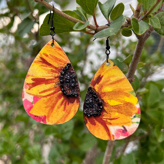 Sunny Sunflower Earrings
