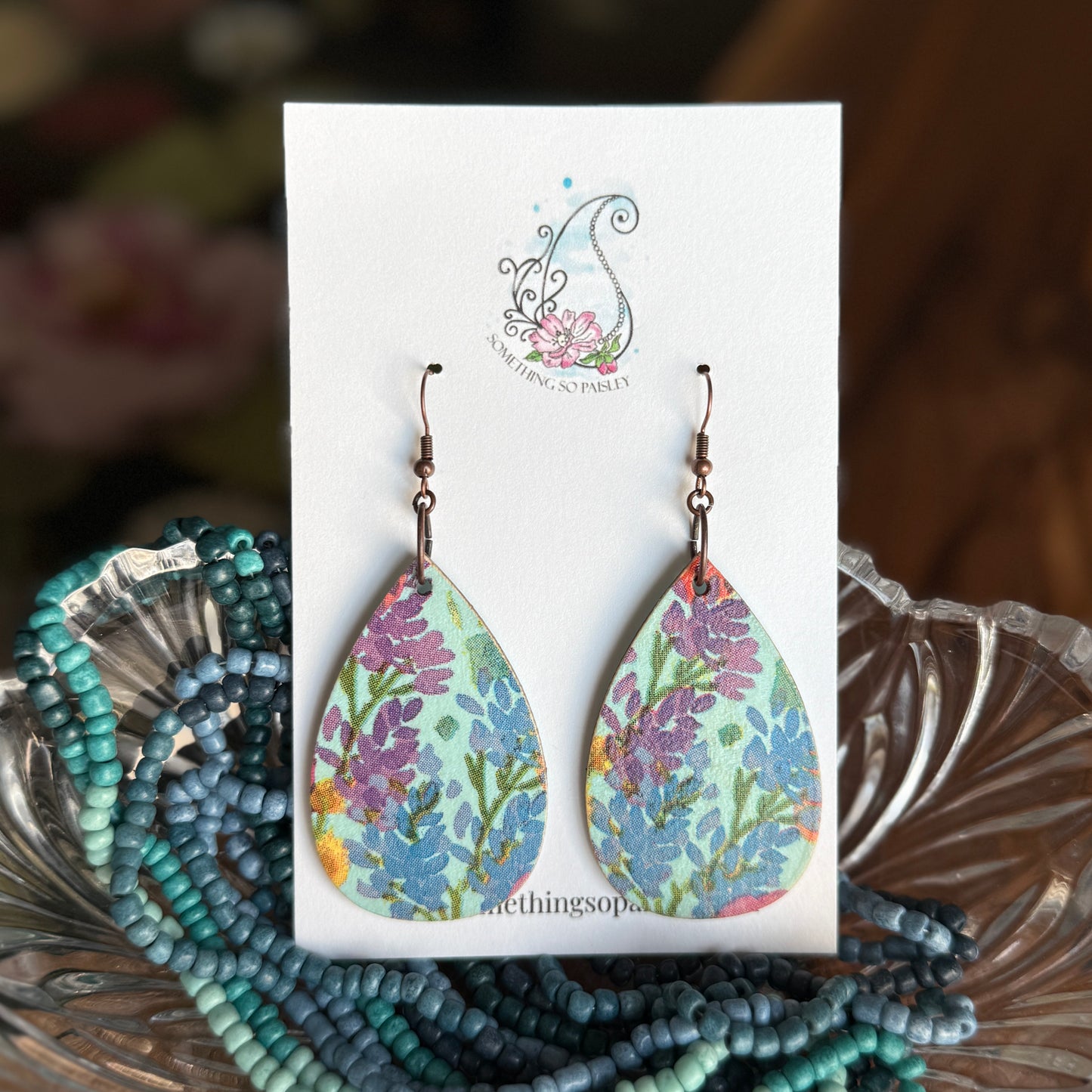 Blue Botanic Earrings
