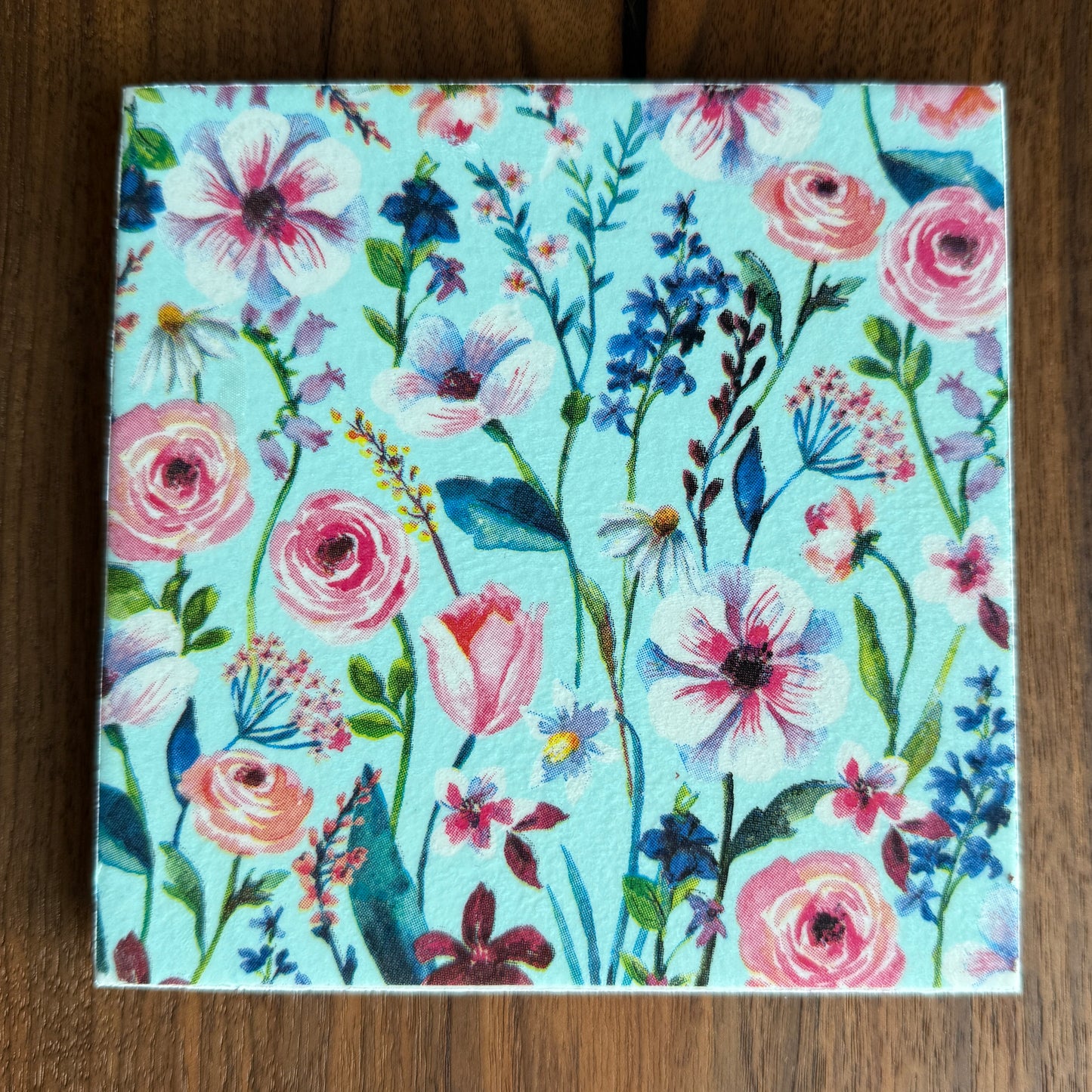 Petal Paradise Ceramic Trivet