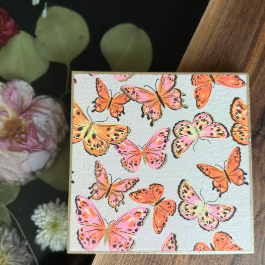 Butterfly Ceramic Trivet