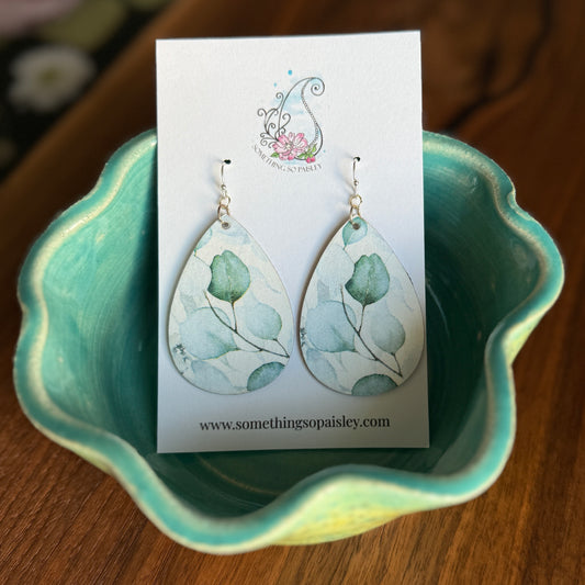 Eucalyptus Leaf Earrings