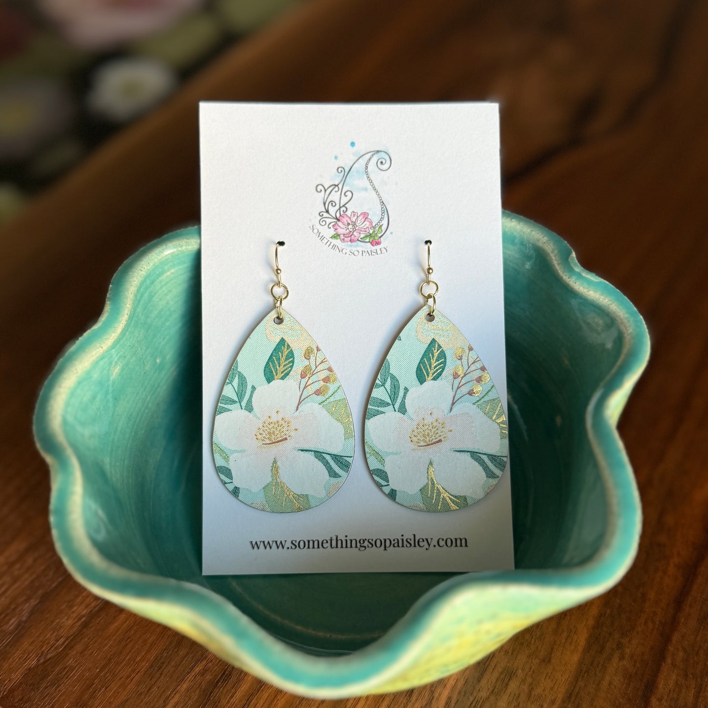 Magnolia Teardrop Earrings