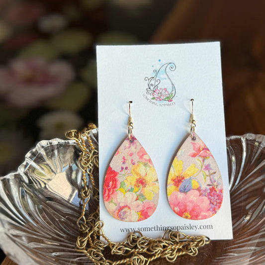 Timeless Charm Floral Teardrop Earrings