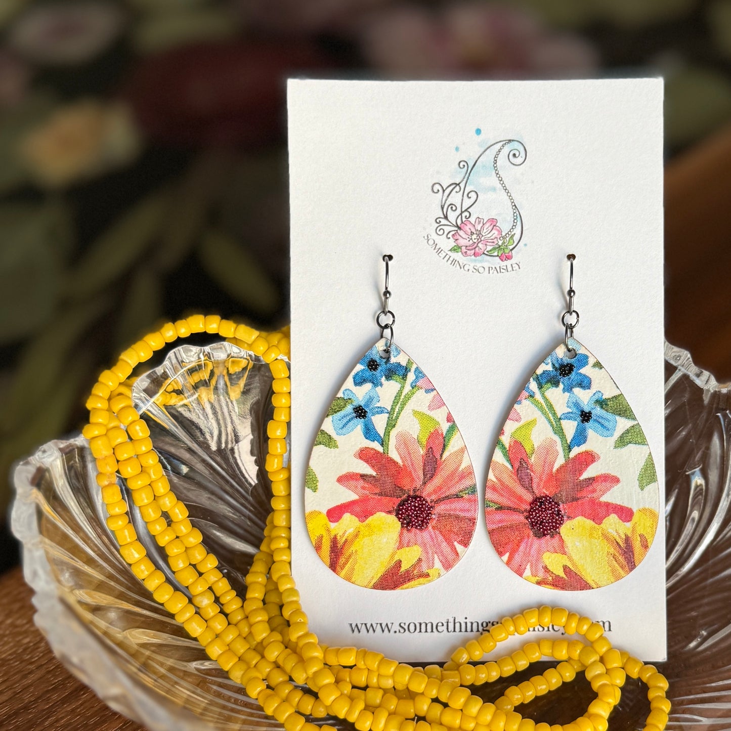 Summer Patio Teardrop Earrings