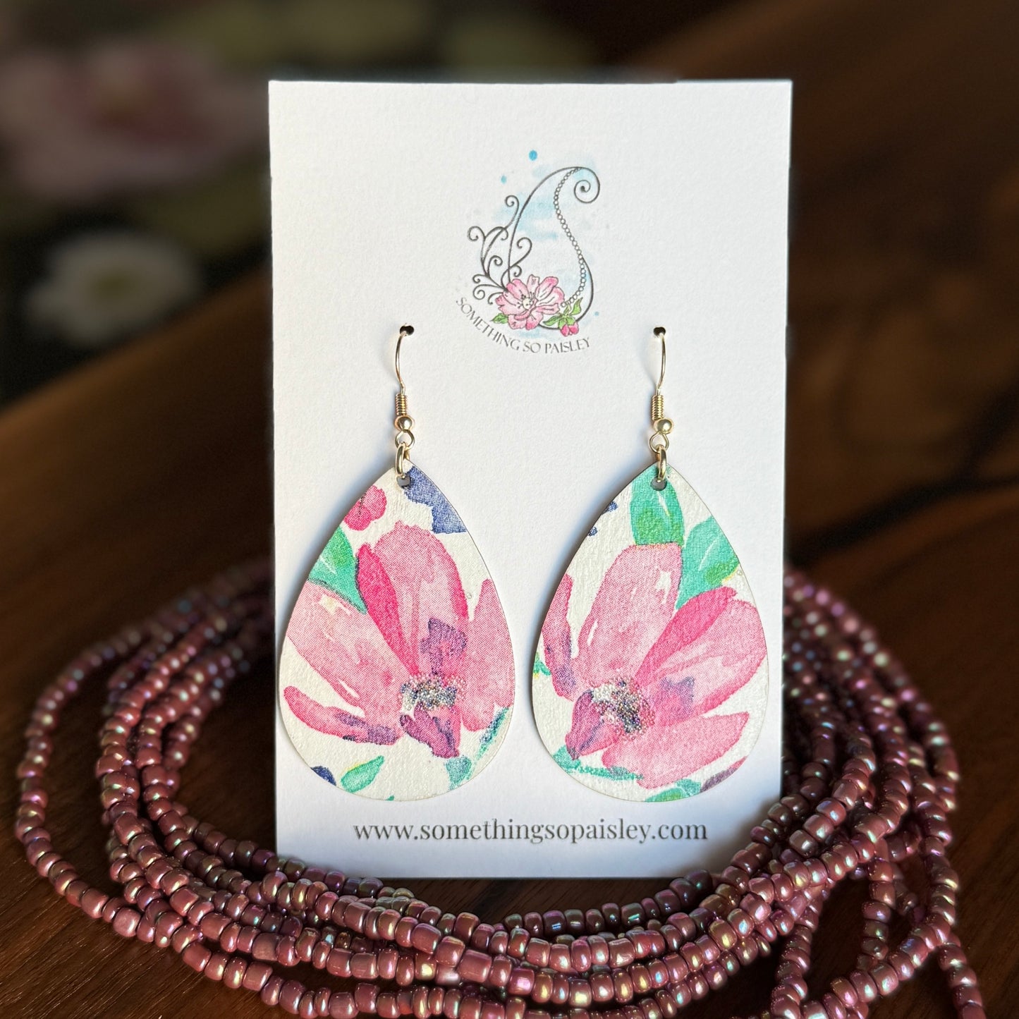 Floral Pop Teardrop Earrings