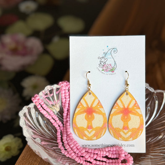Sunlit Bloom Teardrop Earrings