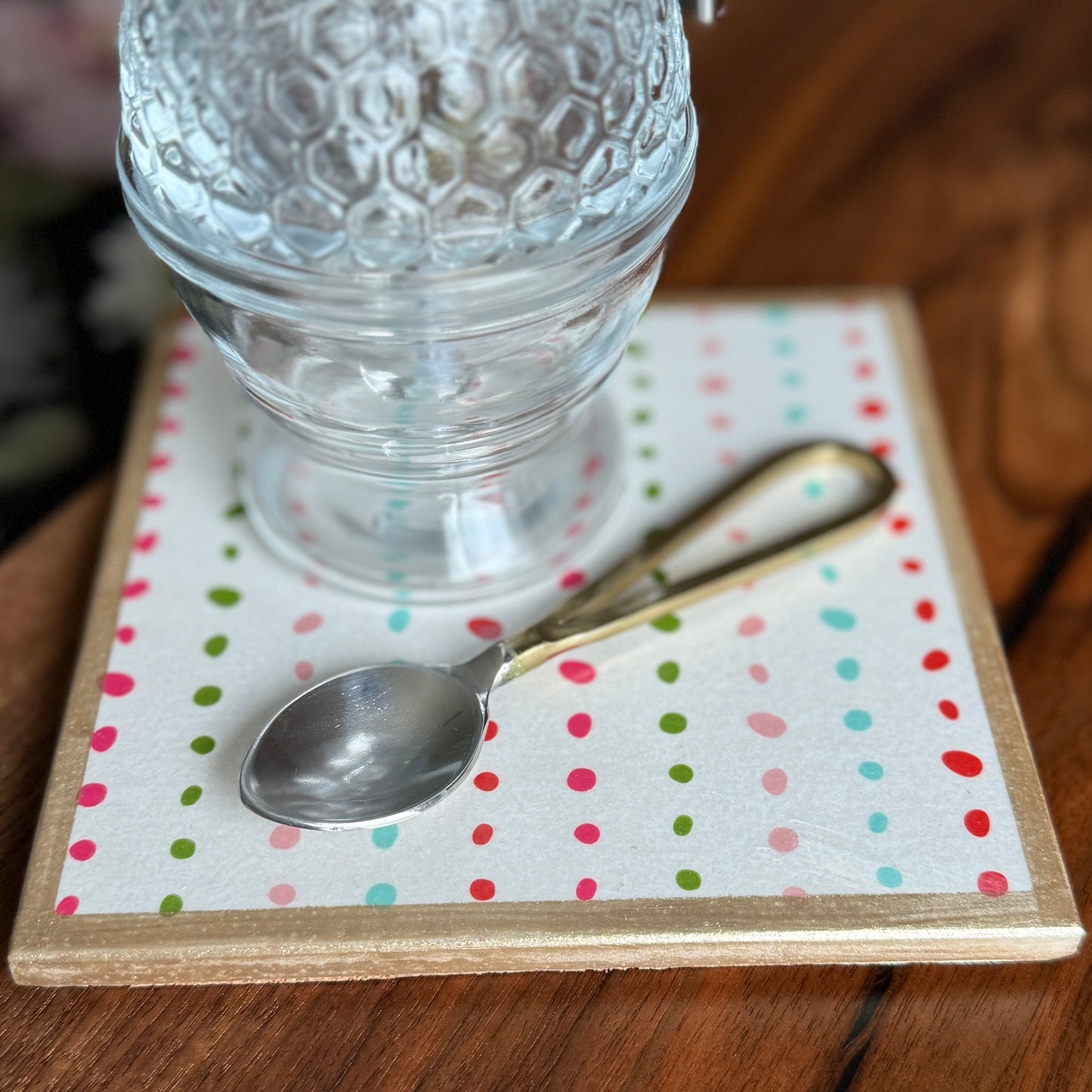Twinkle Stripe Ceramic Trivet