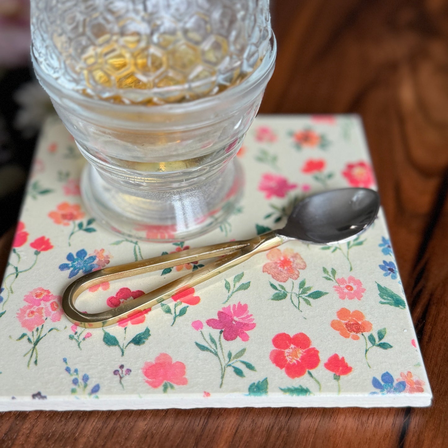 Spring Posies Ceramic Trivet