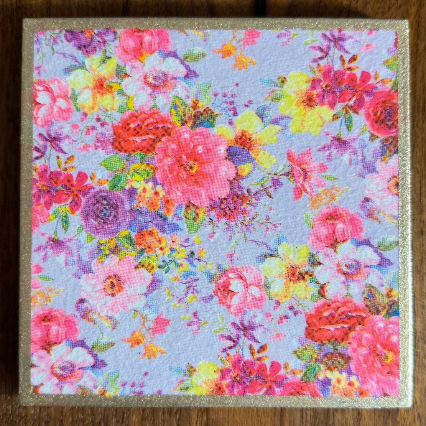 Timeless Charm Floral Ceramic Trivet