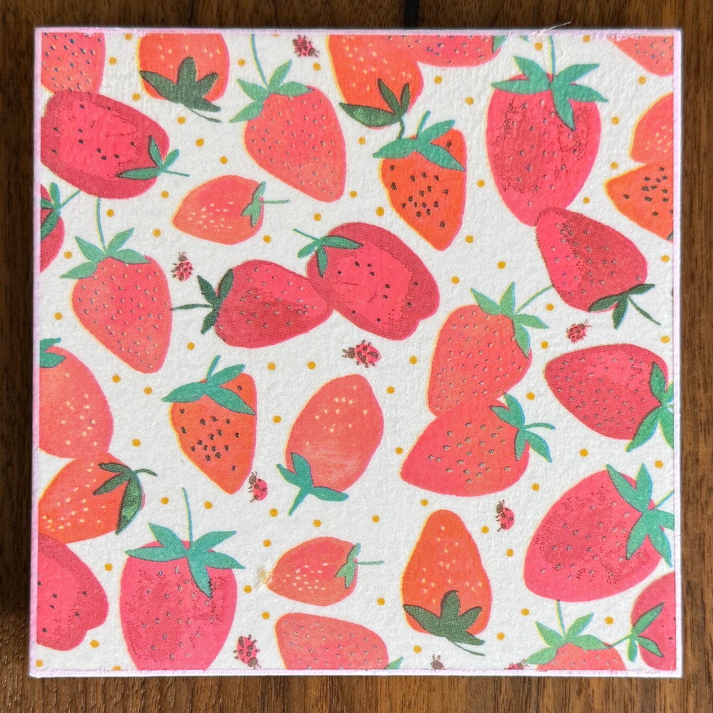Strawberry Ceramic Trivet