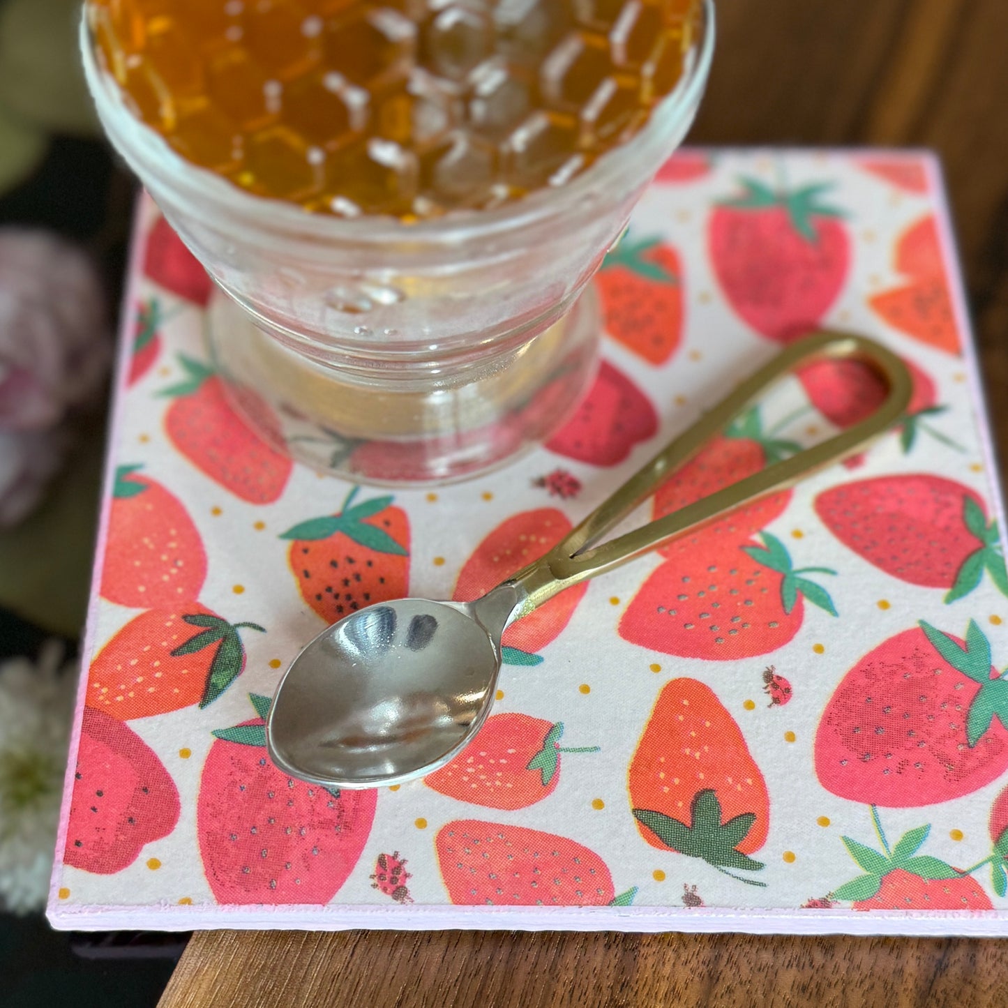 Strawberry Ceramic Trivet