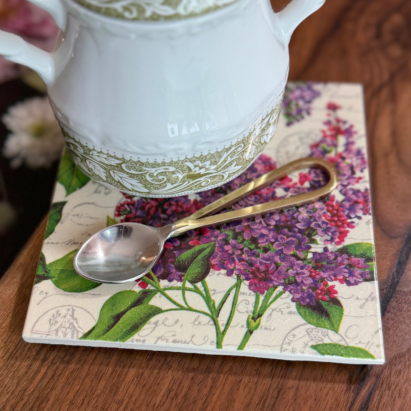 Lilac Ceramic Trivet