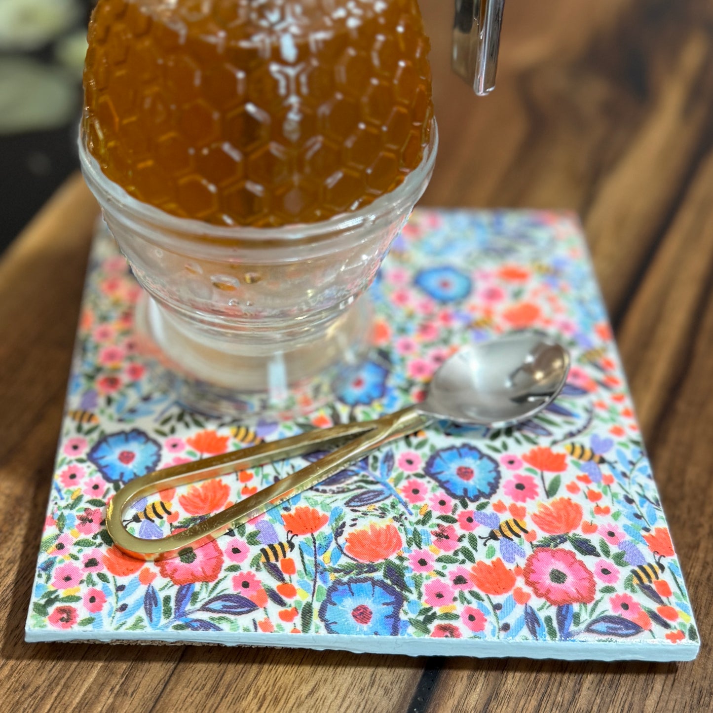 Secret Garden Ceramic Trivet