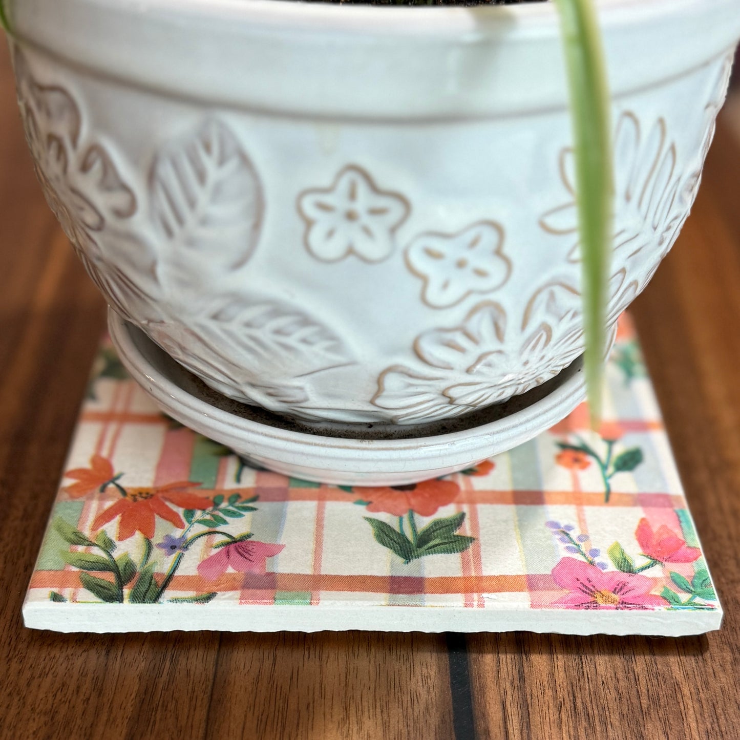 Bloom Garden Ceramic Trivet