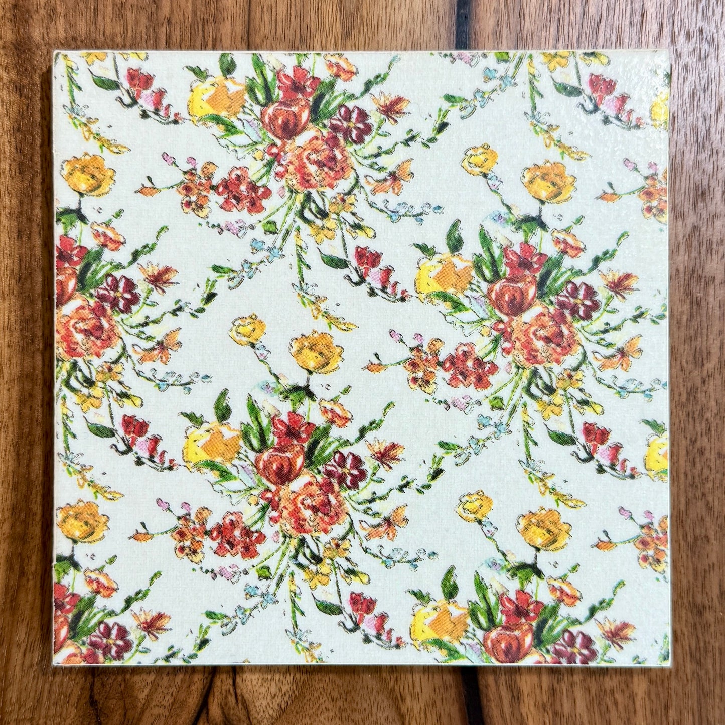 Autumn Bouquet Ceramic Trivet