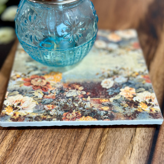 Victorian Tapestry Ceramic Trivet