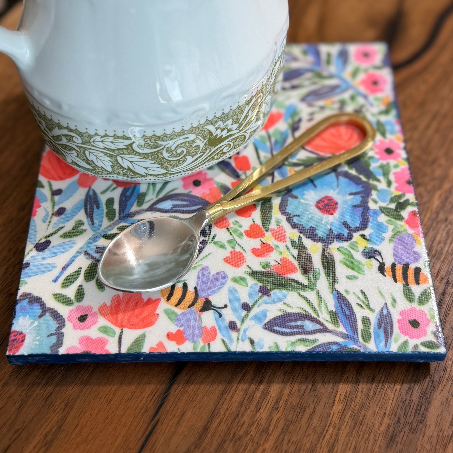 Secret Garden Ceramic Trivet
