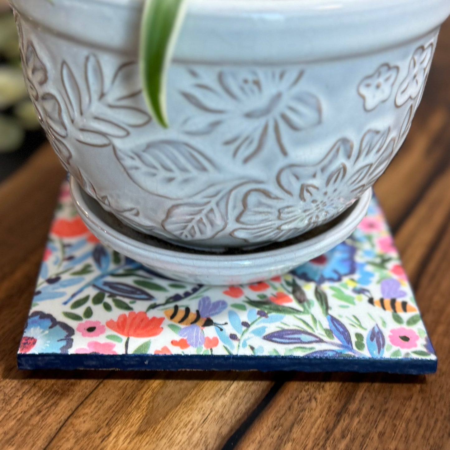 Secret Garden Ceramic Trivet