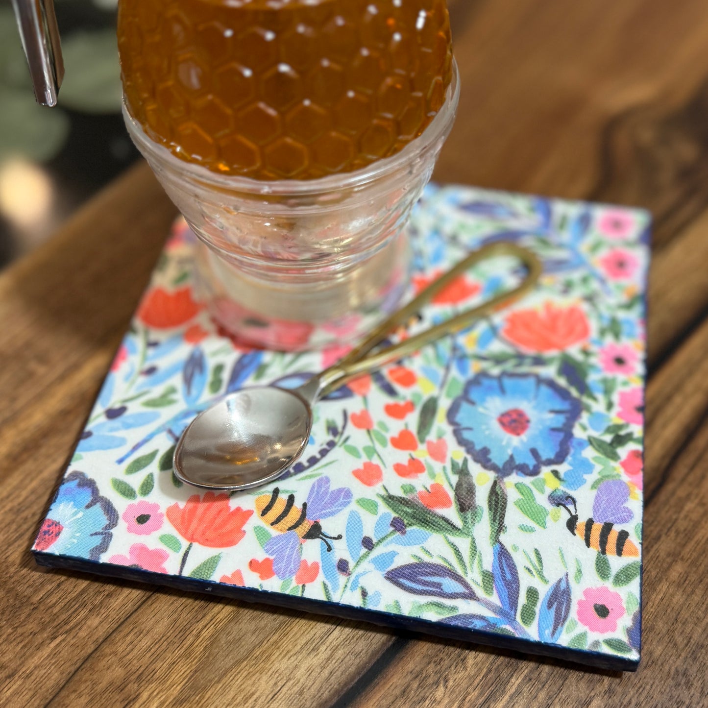 Secret Garden Ceramic Trivet