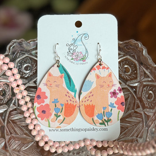 Purr-fect Teardrop Earrings