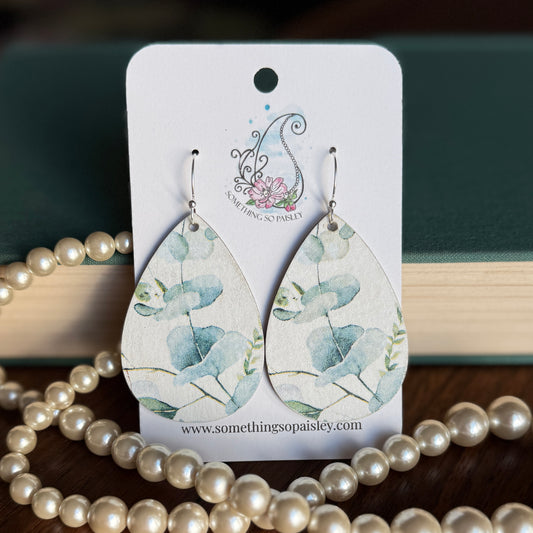 Eucalyptus Leaf Earrings