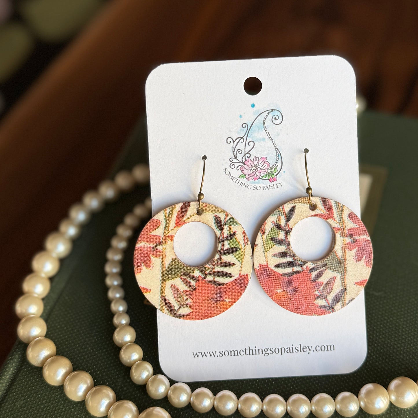Autumn Hues Small Circle Earrings