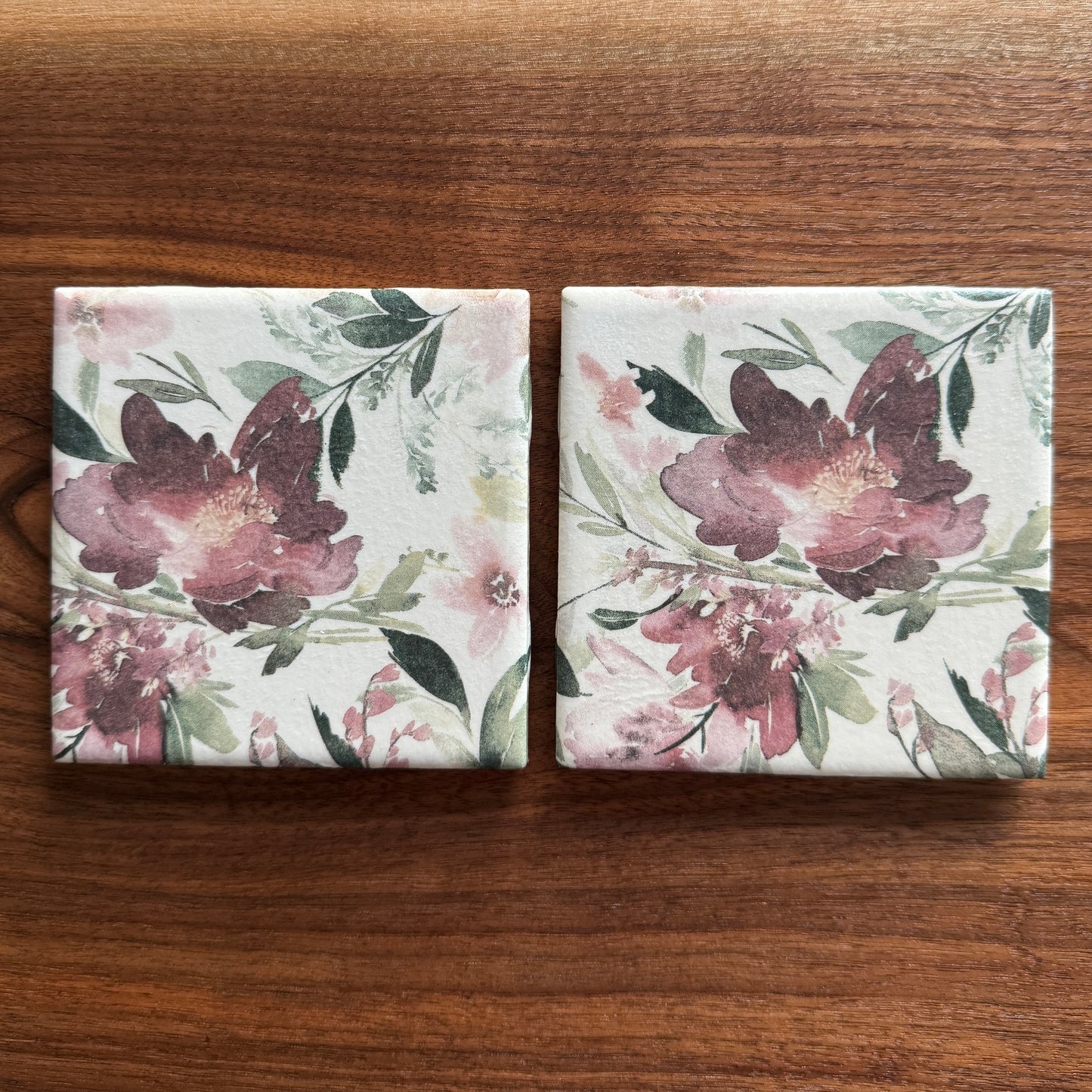 Summer Garden Ceramic Coaster Set
