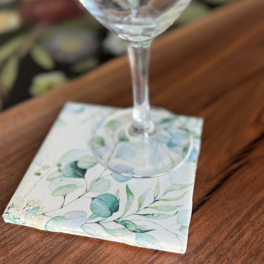 Eucalyptus Ceramic Coaster