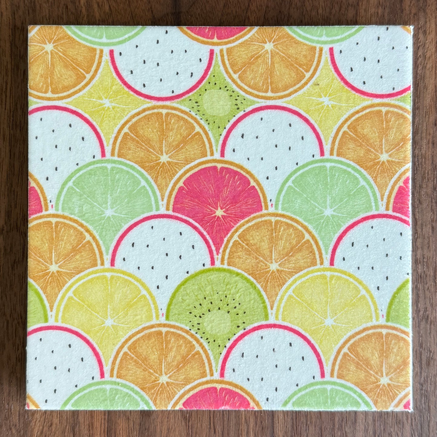 Sliced Fruit Ceramic Trivet