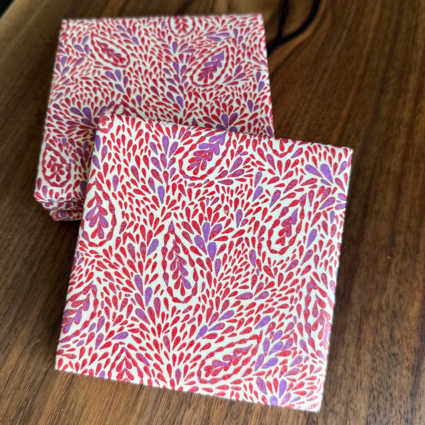 Paisley Ceramic Coaster Set