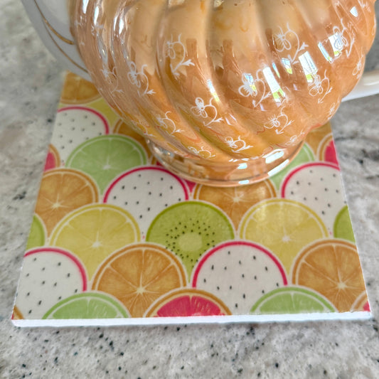 Sliced Fruit Ceramic Trivet
