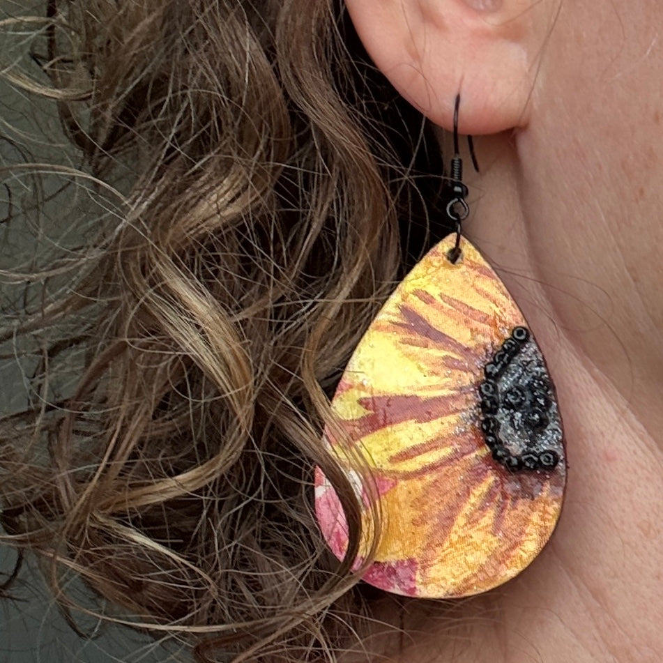 Sunny Sunflower Earrings