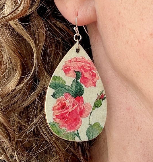 Vintage Rose Earrings